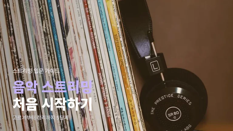 음악 스트리밍 처음 시작하는 법 - 서비스 고르기부터 플레이리스트까지 링크모음으로 정리